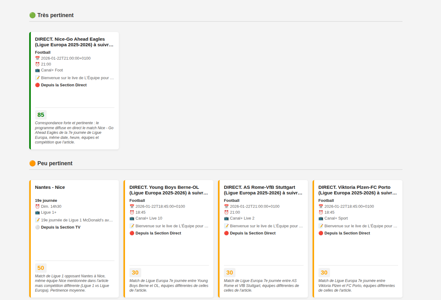 affichage des factures