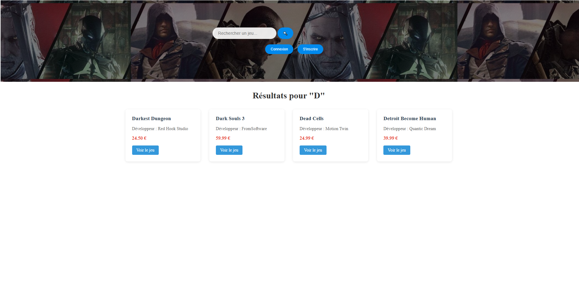 affichage des factures